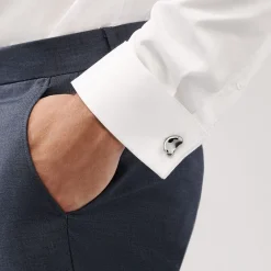 Tiffany & Co. Elsa Peretti® Bean® design Cuff Links in Charcoal-color Ruthenium, 18 mm | ^ Him|Gifts for Him
