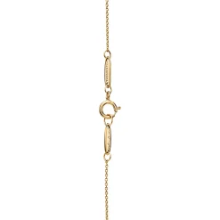 Tiffany & Co. Elsa Peretti® Bean® design Pendant in Yellow Gold with Green Jade, 9 mm | ^ Necklaces & Pendants|Gold Jewelry