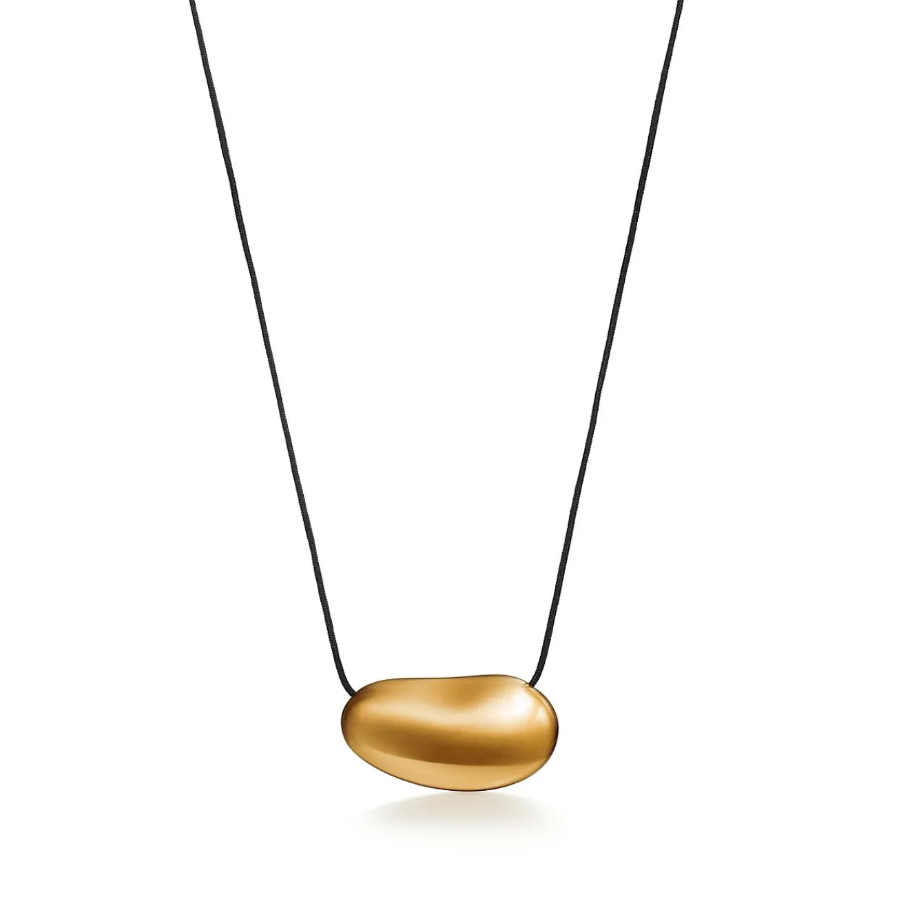 Tiffany & Co. Elsa Peretti® Bean® design Pendant in Gold Lacquer over Japanese Hardwood | ^ Necklaces & Pendants|Elsa Peretti®