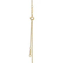 Tiffany & Co. Elsa Peretti® Bean® design Pendant in Yellow Gold with Pavé Diamonds, 12 mm | ^ Necklaces & Pendants|Gold Jewelry