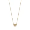 Tiffany & Co. Elsa Peretti® Bean® design Pendant in Yellow Gold with Pavé Diamonds, 6.5 mm | ^ Necklaces & Pendants|Gold Jewelry