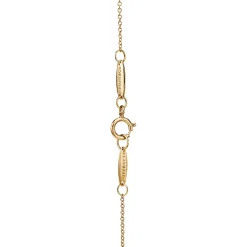 Tiffany & Co. Elsa Peretti® Bean® design Pendant in Yellow Gold with Pavé Diamonds, 6.5 mm | ^ Necklaces & Pendants|Gold Jewelry