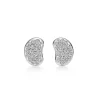 Tiffany & Co. Elsa Peretti® Bean® design Earrings in Platinum with Diamonds, 9 mm | ^ Earrings|Platinum Jewelry