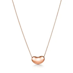 Tiffany & Co. Elsa Peretti® Bean® design Pendant in Rose Gold, 18 mm | ^ Necklaces & Pendants|Rose Gold Jewelry