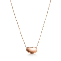 Tiffany & Co. Elsa Peretti® Bean® design Pendant in Rose Gold, 18 mm | ^ Necklaces & Pendants|Rose Gold Jewelry