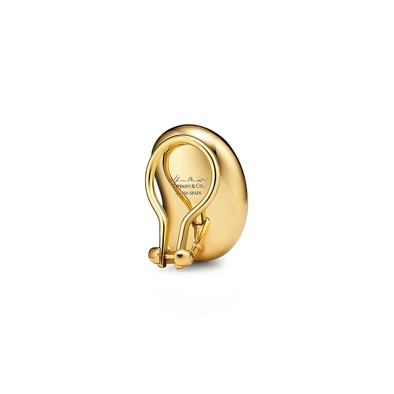 Tiffany & Co. Elsa Peretti® Bean® design Ear Clips in Yellow Gold, 20 mm | ^ Earrings|New Jewelry