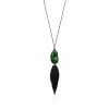 Tiffany & Co. Elsa Peretti® Bean® design Necklace of Green Jade, 29 x 50 mm | ^ Necklaces & Pendants|Gold Jewelry
