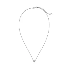 Tiffany & Co. Elsa Peretti® Bean® design Pendant in Platinum with Diamonds | ^ Necklaces & Pendants|Dainty Jewelry