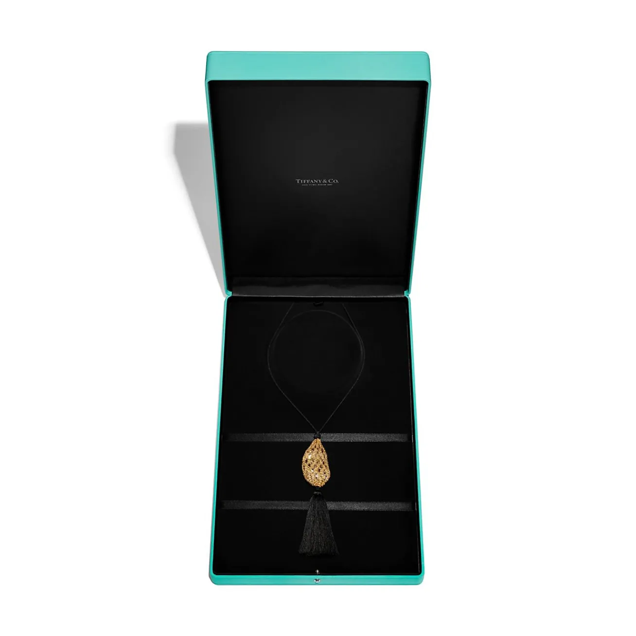 Tiffany & Co. Elsa Peretti® Bean® design Necklace of Rock Crystal with Yellow Gold | ^ Necklaces & Pendants|Gold Jewelry