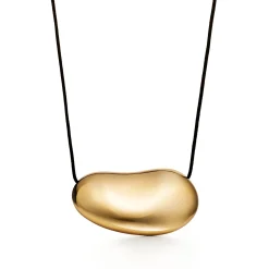 Tiffany & Co. Elsa Peretti® Bean® design Pendant in Yellow Gold, 50 mm | ^ Necklaces & Pendants|Gold Jewelry