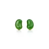 Tiffany & Co. Elsa Peretti® Bean® design earrings in 18k gold and green jade. | ^ Earrings|Gold Jewelry