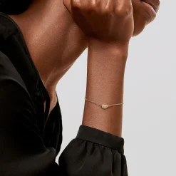 Tiffany & Co. Elsa Peretti® Bean® design Bracelet in Yellow Gold with Diamonds | ^ Bracelets|New Jewelry