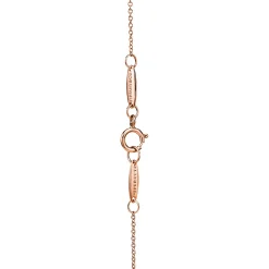 Tiffany & Co. Elsa Peretti® Bean® design Pendant in Rose Gold with Pavé Diamonds, 6.5 mm | ^ Necklaces & Pendants|Rose Gold Jewelry