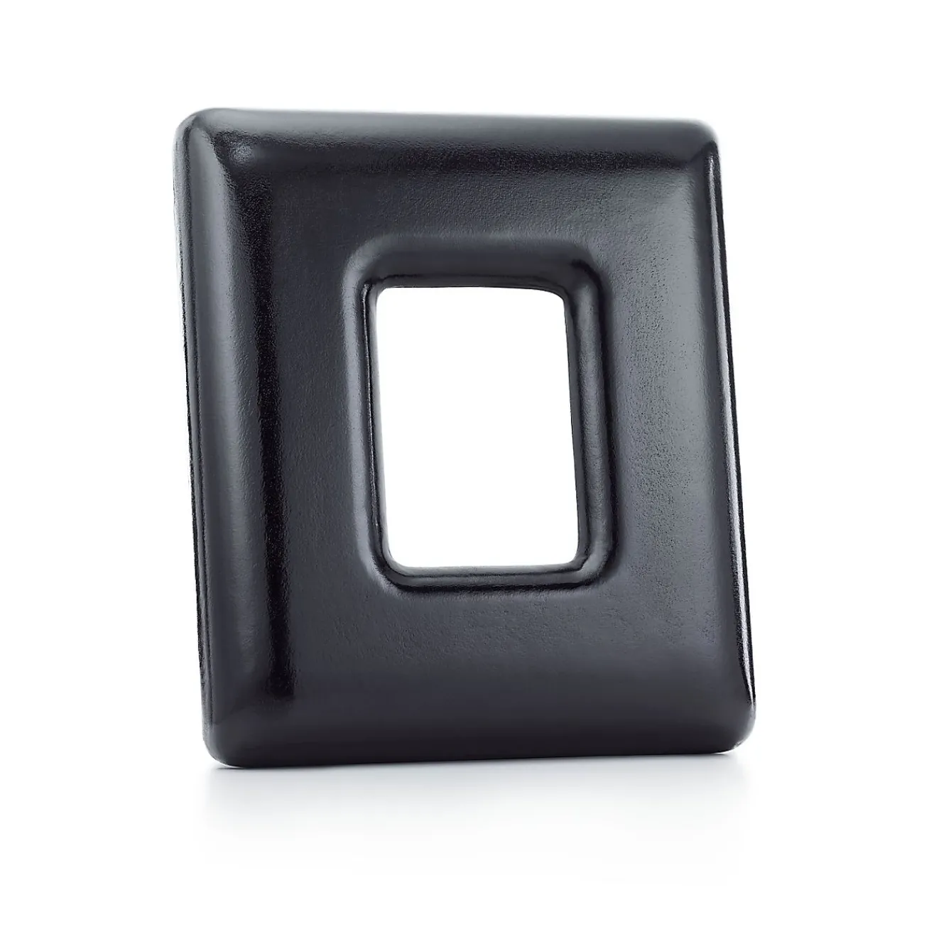 Tiffany & Co. Elsa Peretti® Bombe frame in black leather, medium. | ^ Decor|Elsa Peretti Home
