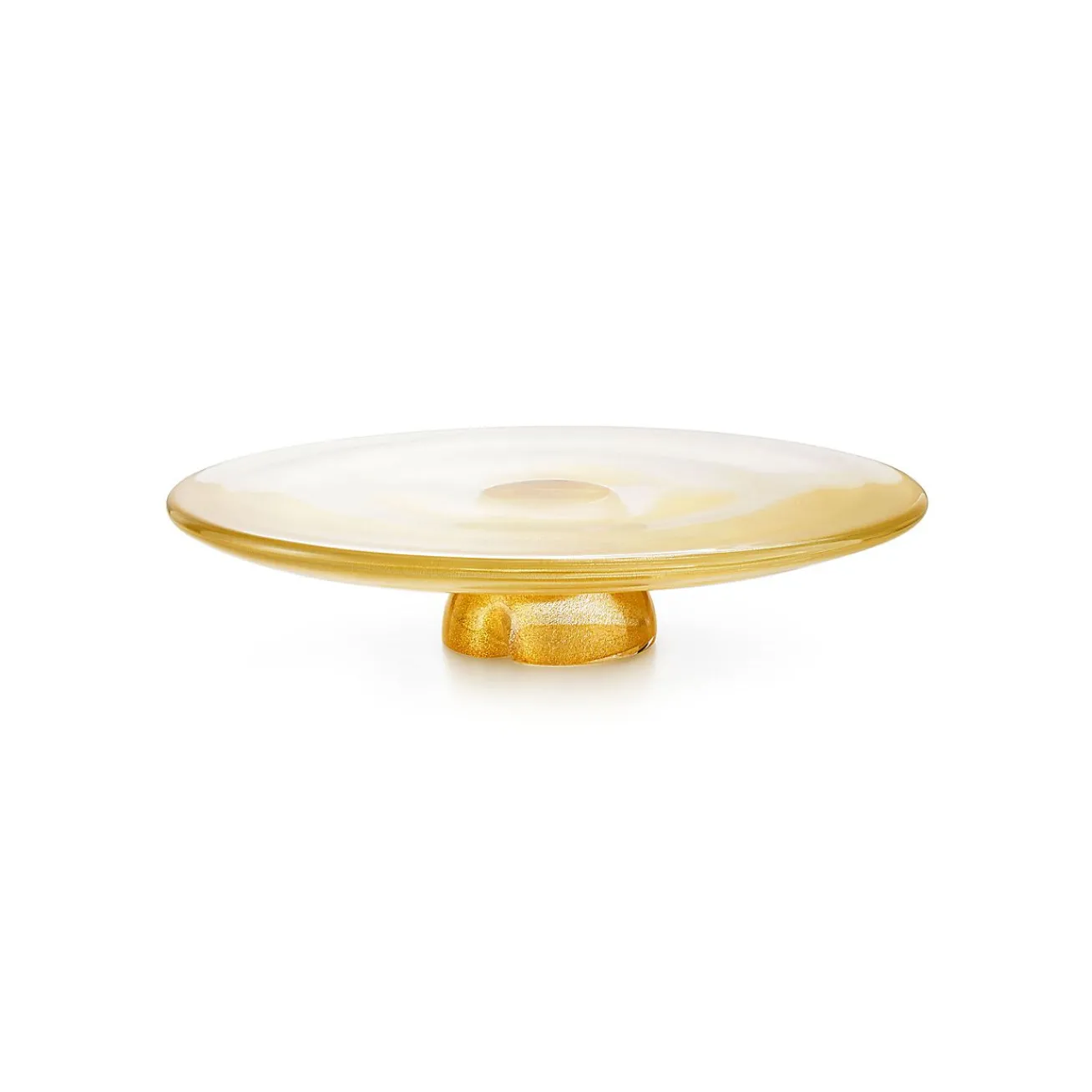 Tiffany & Co. Elsa Peretti® Bone cake plate in handmade, mouth-blown Venetian glass. | ^ Elsa Peretti®|Tableware