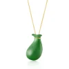 Tiffany & Co. Elsa Peretti® Bottle jug pendant in green jade on an 18k gold chain. | ^ Necklaces & Pendants|Gold Jewelry