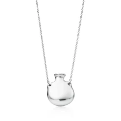 Tiffany & Co. Elsa Peretti® Bottle open bottle pendant in sterling silver, small. | ^ Necklaces & Pendants|Sterling Silver Jewelry