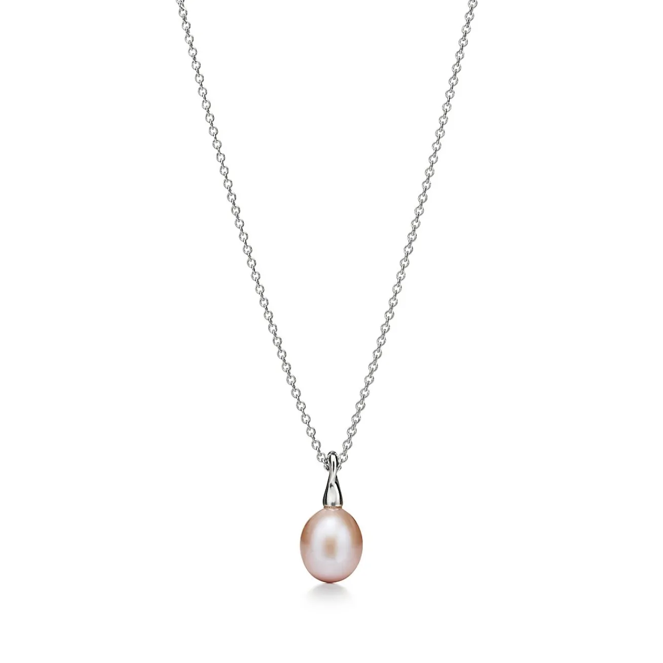 Tiffany & Co. Elsa Peretti® Cat Island pendant in silver with a freshwater cultured pearl. | ^ Necklaces & Pendants|Sterling Silver Jewelry