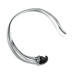 Tiffany & Co. Elsa Peretti® claw necklace with black jade in sterling silver. | ^ Necklaces & Pendants|Sterling Silver Jewelry