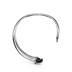 Tiffany & Co. Elsa Peretti® Claw necklace in sterling silver with black jade, small. | ^ Necklaces & Pendants|Sterling Silver Jewelry