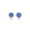 Tiffany & Co. Elsa Peretti® Color by the Yard earrings in sterling silver with tanzanites. | ^ Earrings|Sterling Silver Jewelry