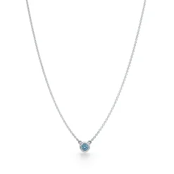 Tiffany & Co. Elsa Peretti® Color by the Yard Aquamarine Pendant in Silver | ^ Necklaces & Pendants|Gifts for Her