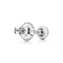 Tiffany & Co. Elsa Peretti® Color by the Yard earrings in sterling silver with pink sapphires. | ^ Earrings|Sterling Silver Jewelry