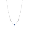 Tiffany & Co. Elsa Peretti® Color by the Yard necklace in platinum with sapphire and diamonds. | ^ Necklaces & Pendants|Platinum Jewelry