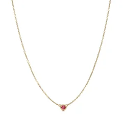 Tiffany & Co. Elsa Peretti® Color by the Yard Pendant in Yellow Gold with a Ruby | ^ Necklaces & Pendants|Gifts for Her