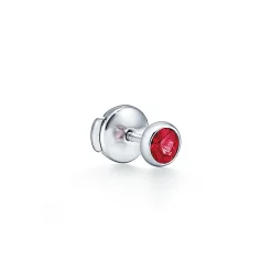 Tiffany & Co. Elsa Peretti® Color by the Yard earrings in platinum with rubies. | ^ Platinum Jewelry|Colored Gemstone Jewelry