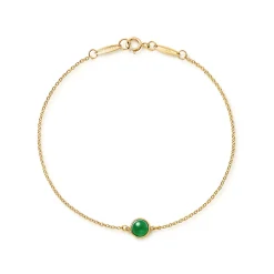 Tiffany & Co. Elsa Peretti® Color by the Yard Green Jade Bracelet in Yellow Gold | ^ Bracelets|Gold Jewelry