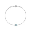 Tiffany & Co. Elsa Peretti® Color by the Yard bracelet in sterling silver with an aquamarine. | ^ Bracelets|Sterling Silver Jewelry