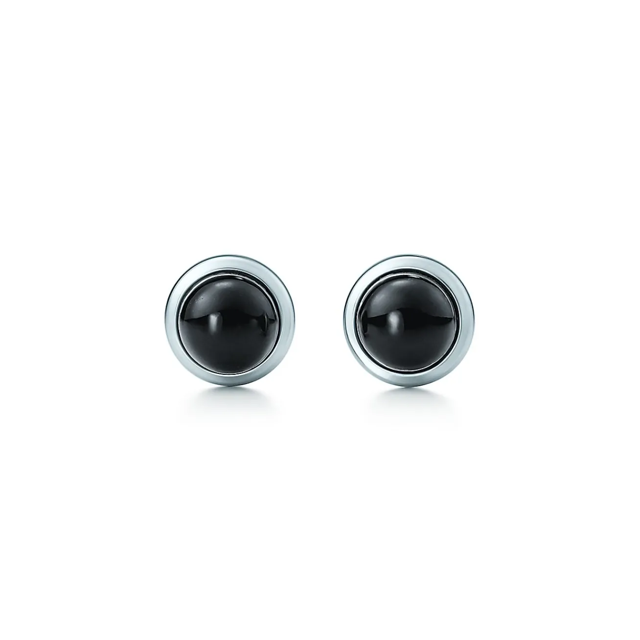 Tiffany & Co. Elsa Peretti® Color by the Yard earrings in sterling silver with black jade. | ^ Earrings|Sterling Silver Jewelry