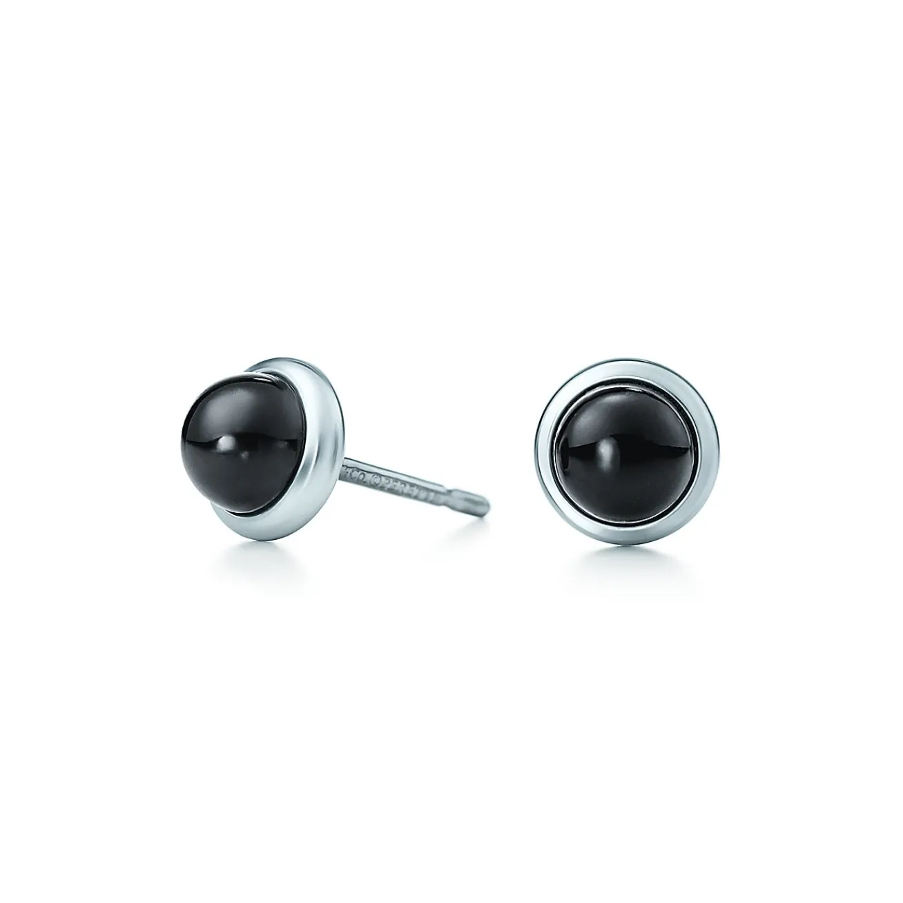 Tiffany & Co. Elsa Peretti® Color by the Yard earrings in sterling silver with black jade. | ^ Earrings|Sterling Silver Jewelry