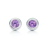 Tiffany & Co. Elsa Peretti® Color by the Yard earrings in sterling silver with amethysts. | ^ Earrings|Sterling Silver Jewelry