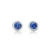 Tiffany & Co. Elsa Peretti® Color by the Yard earrings in platinum with sapphires. | ^ Earrings|Dainty Jewelry