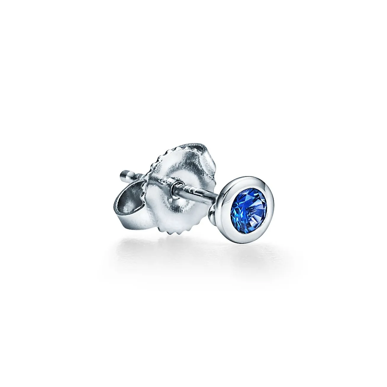 Tiffany & Co. Elsa Peretti® Color by the Yard earrings in platinum with sapphires. | ^ Earrings|Dainty Jewelry