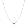 Tiffany & Co. Elsa Peretti® Color by the Yard Pendant in Platinum with a Sapphire | ^ Necklaces & Pendants|Dainty Jewelry