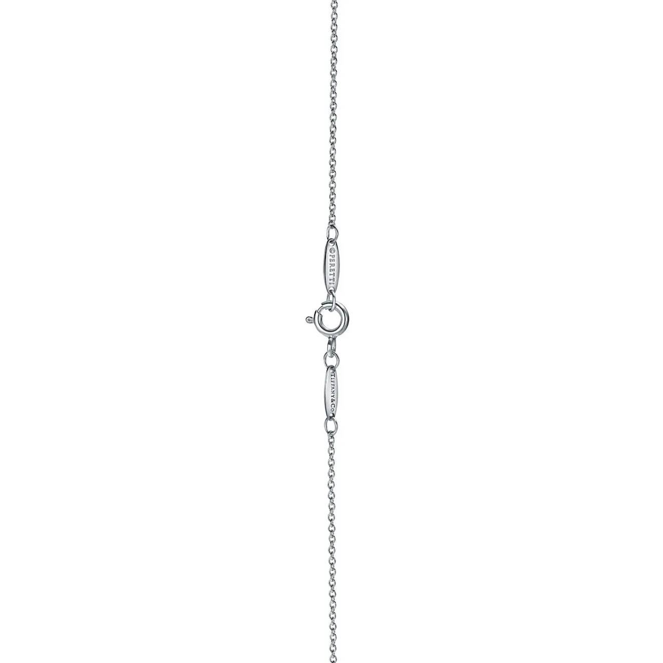 Tiffany & Co. Elsa Peretti® Color by the Yard Pendant in Platinum with a Sapphire | ^ Necklaces & Pendants|Platinum Jewelry