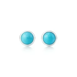 Tiffany & Co. Elsa Peretti® Color by the Yard earrings in silver with turquoise. | ^ Earrings|Sterling Silver Jewelry