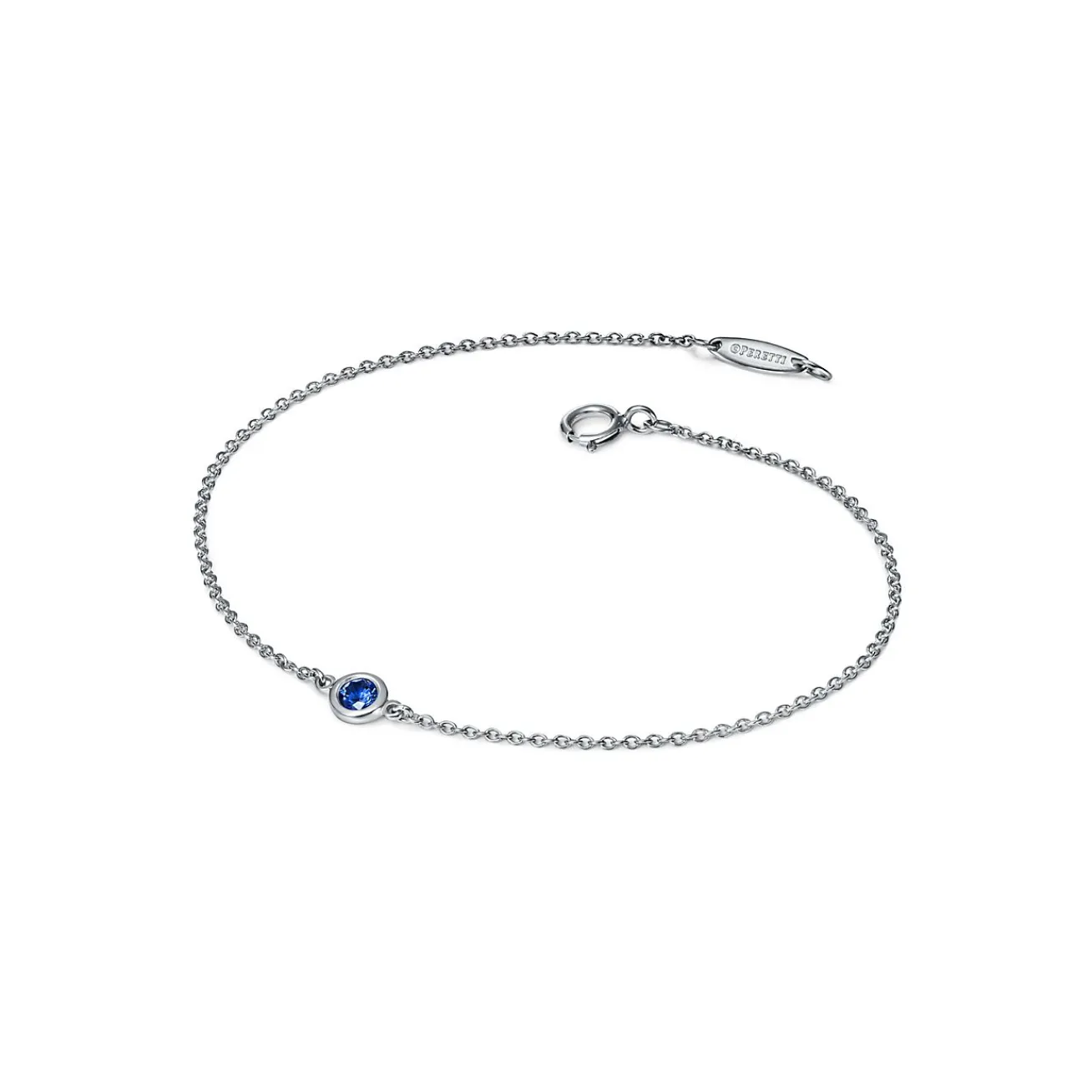 Tiffany & Co. Elsa Peretti® Color by the Yard Sapphire Bracelet in Platinum | ^ Bracelets|Platinum Jewelry