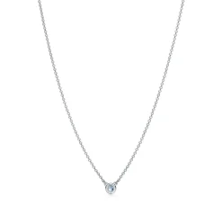 Tiffany & Co. Elsa Peretti® Color by the Yard Aquamarine Pendant in Silver | ^ Necklaces & Pendants|Sterling Silver Jewelry