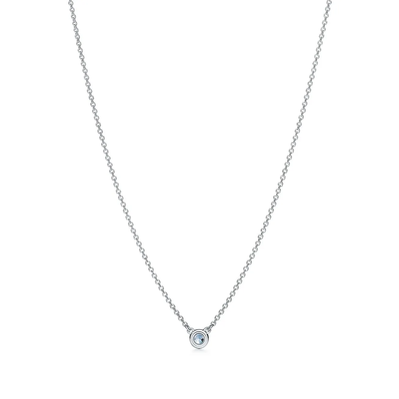 Tiffany & Co. Elsa Peretti® Color by the Yard Aquamarine Pendant in Silver | ^ Necklaces & Pendants|Sterling Silver Jewelry