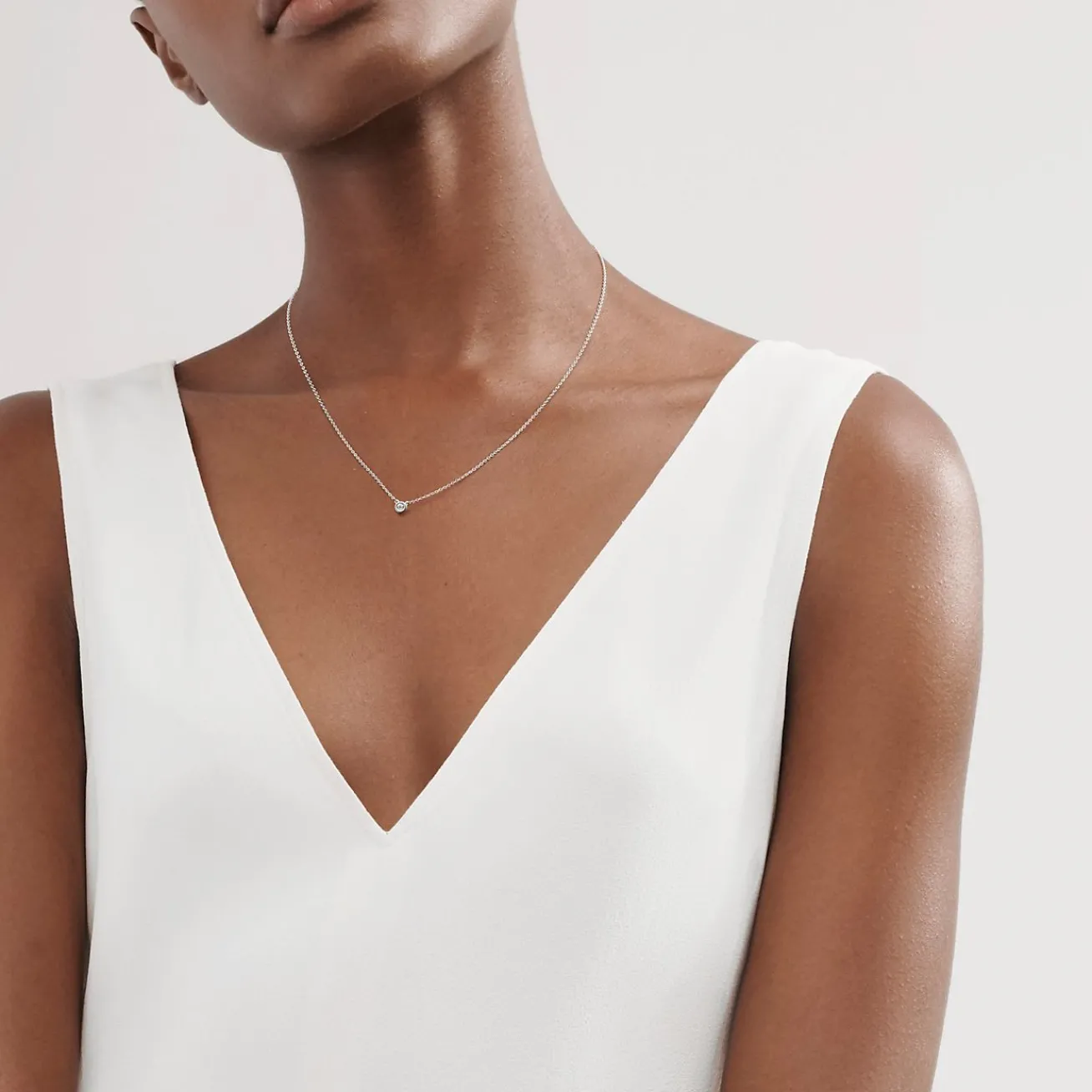 Tiffany & Co. Elsa Peretti® Color by the Yard Aquamarine Pendant in Silver | ^ Necklaces & Pendants|Sterling Silver Jewelry