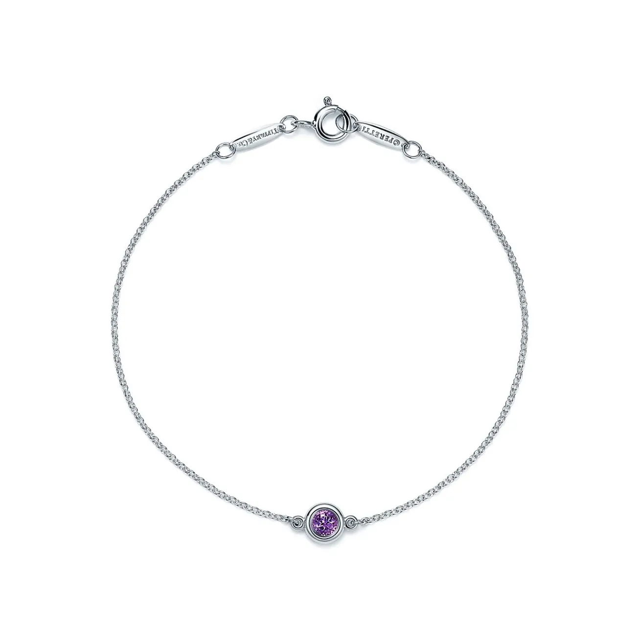 Tiffany & Co. Elsa Peretti® Color by the Yard Amethyst Bracelet in Silver | ^ Bracelets|Sterling Silver Jewelry