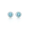 Tiffany & Co. Elsa Peretti® Color by the Yard earrings in sterling silver with aquamarines. | ^ Earrings|Sterling Silver Jewelry