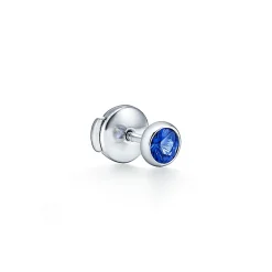 Tiffany & Co. Elsa Peretti® Color by the Yard earrings in platinum with sapphires. | ^ Earrings|Platinum Jewelry
