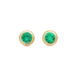 Tiffany & Co. Elsa Peretti® Color by the Yard earrings in 18k gold with emeralds. | ^ Earrings|Gifts for Her