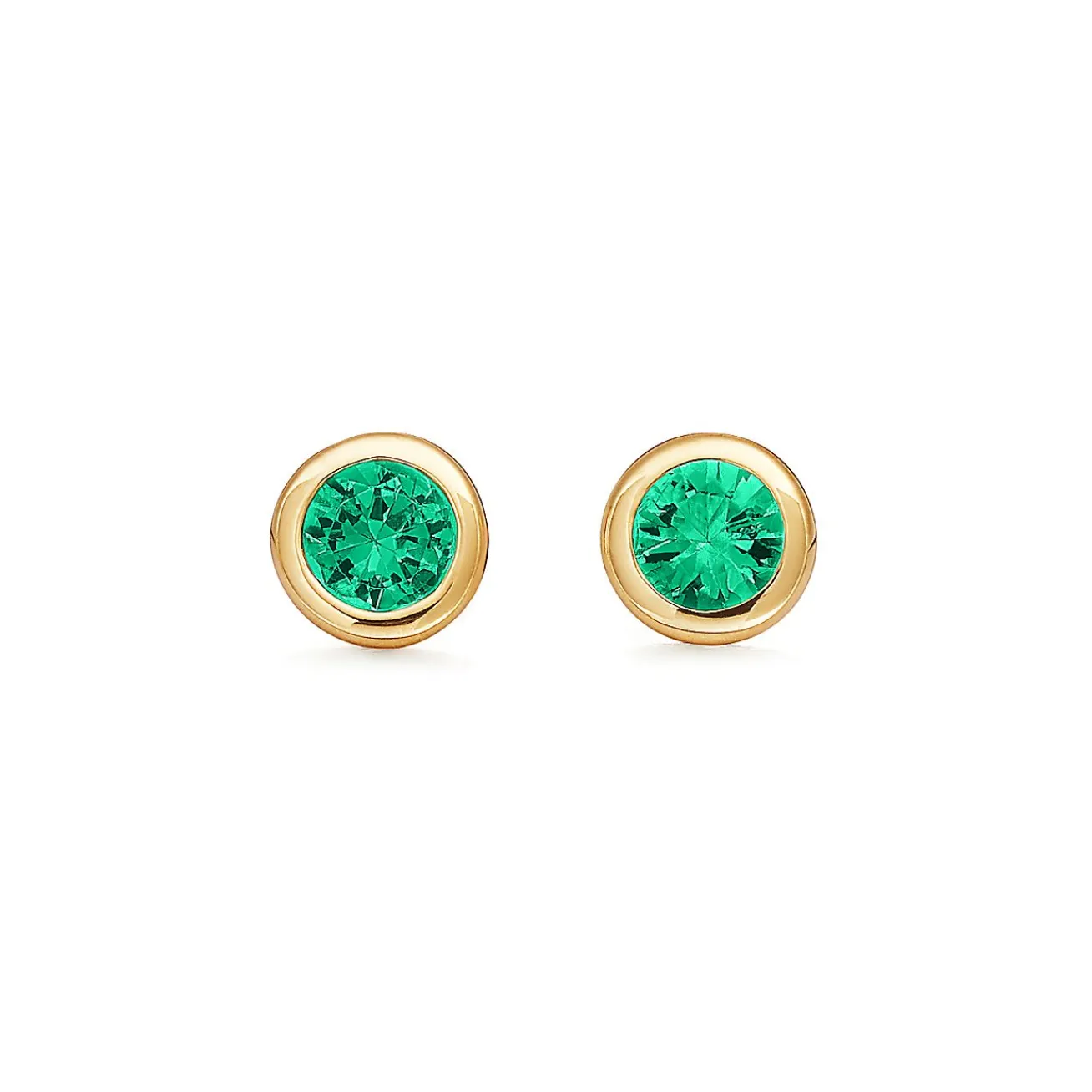 Tiffany & Co. Elsa Peretti® Color by the Yard earrings in 18k gold with emeralds. | ^ Earrings|Gifts for Her