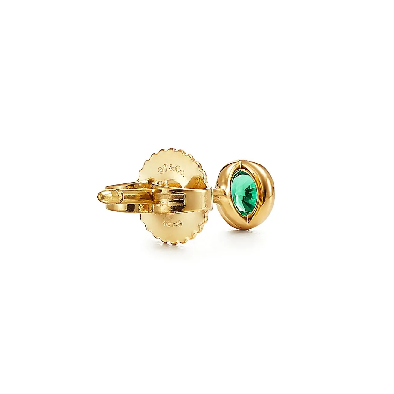 Tiffany & Co. Elsa Peretti® Color by the Yard earrings in 18k gold with emeralds. | ^ Earrings|Gifts for Her